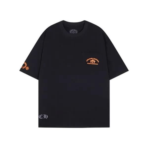 크롬하츠 남성 블랙 반팔티 - Chrom Hearts Mens Black Tshirts -… - 1