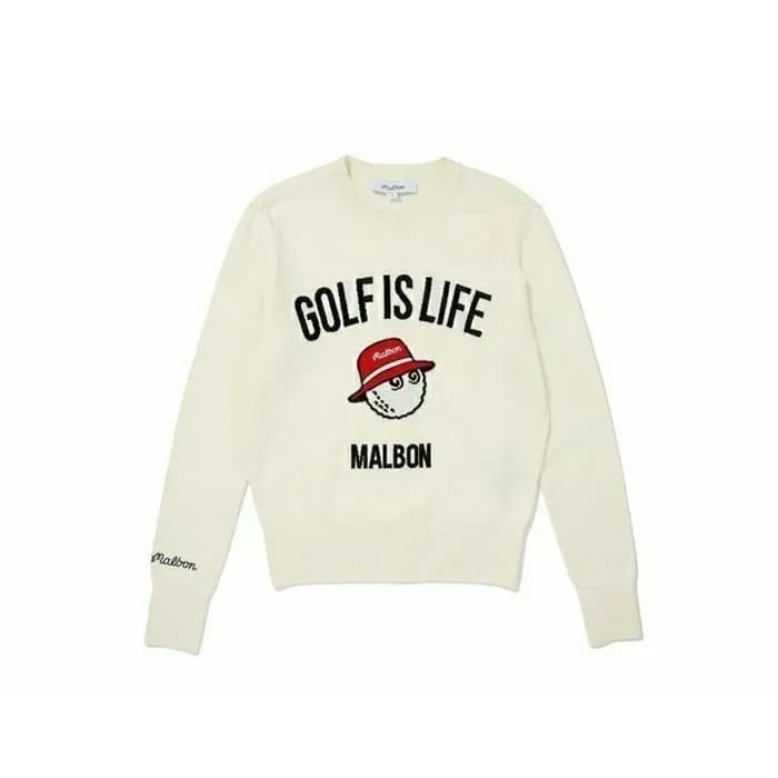 [MALBON] 말본 여성 Golf is Life 스웨터 - gol651x - 1