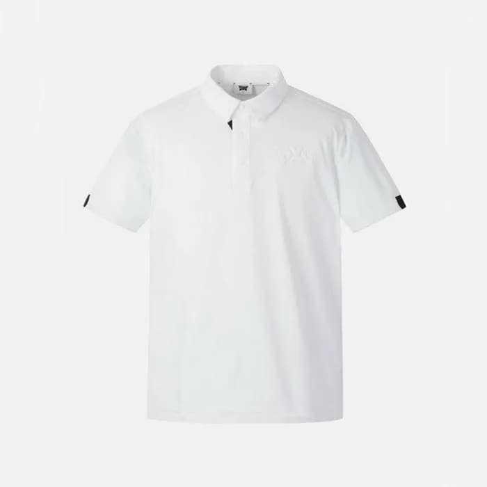 PXG 남성 썸머 에센셜 카라 쇼츠 슬리브 티셔츠 - gol896x - 1