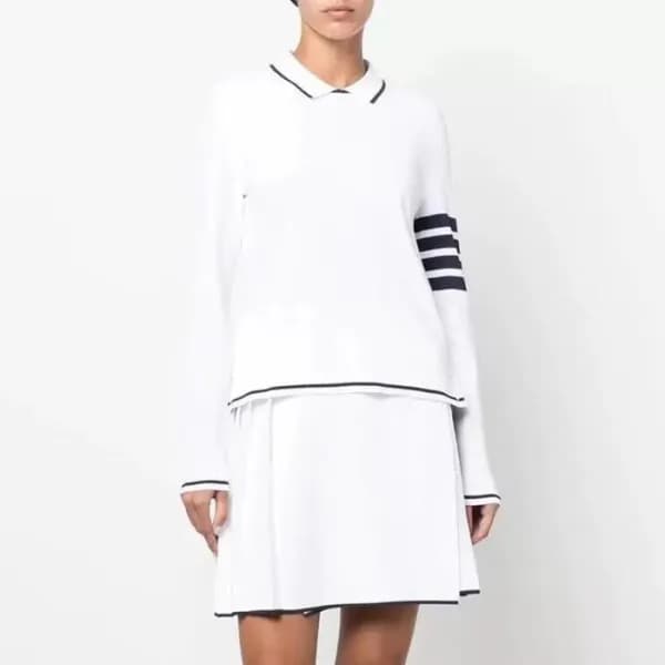 톰브라운 여성 폴로 니트 - Thom Browne Womens Knits - thc1234… - 1
