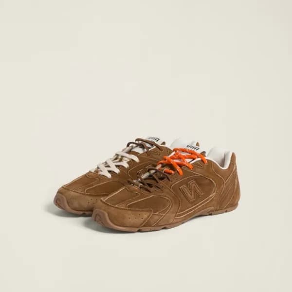 미우미우 x 뉴발런스 여성 브라운 스니커즈 - Miumiu x New Balance Wom… - 1