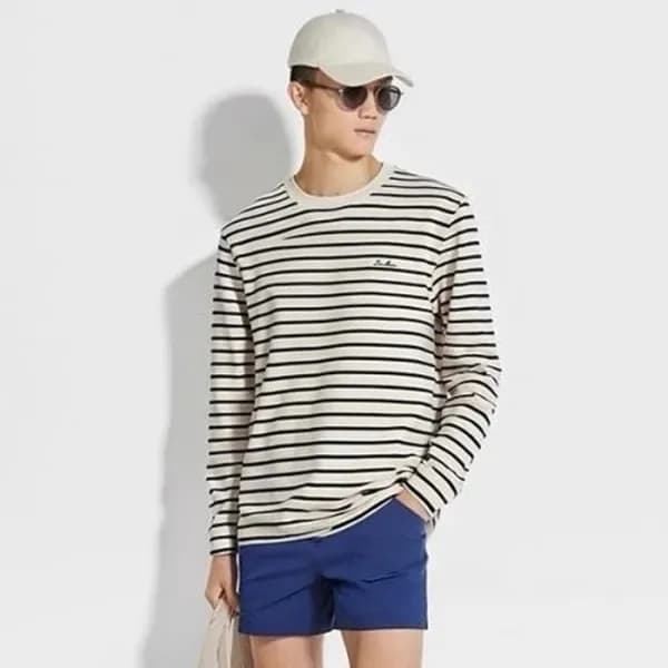 로로피아나 남성 라운드 긴팔티 - Loro Piana Mens Round Tshirts -… - 1