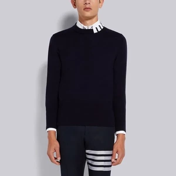 톰브라운 남성 라운드 니트 - Thom Browne Mens Round Knitwear -… - 1