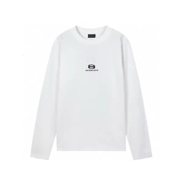 발렌시아가 남성 라운드 긴팔티 - Balenciaga Mens Round Tshirt - … - 1