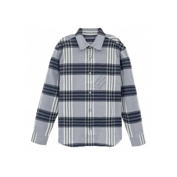 루이비통 남성 체크 셔츠 - Louis vuitton Mens Dress Shirts - … - 1