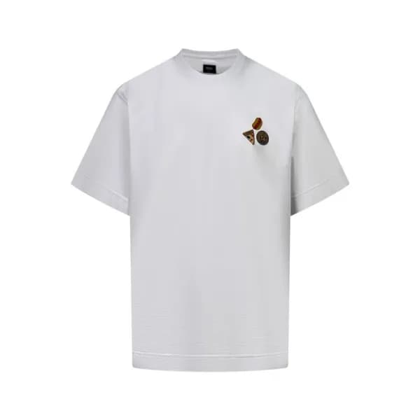 펜디 남성 라운드 반팔 티셔츠 - Fendi Mens Round Tshirt - fec46… - 1