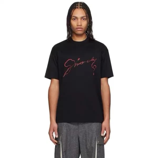 지방시 남성 라운드 반팔티 - Givenchy Mens Round Tshirt - gic5… - 1