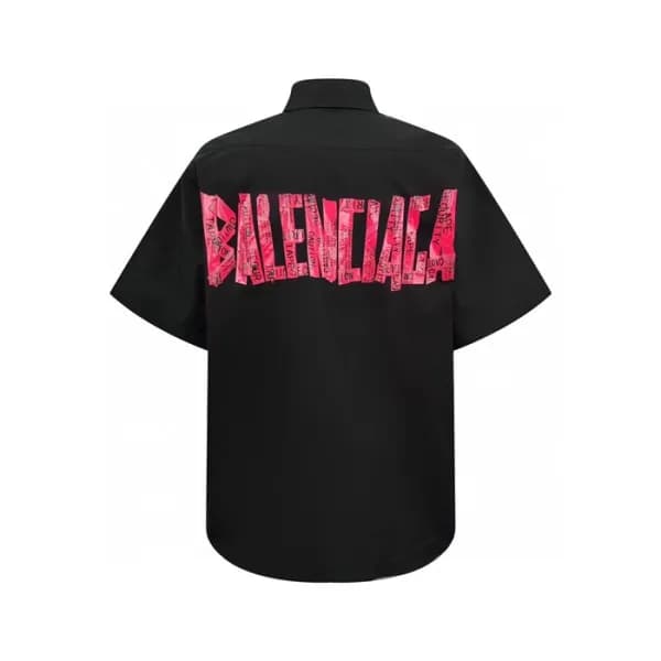 발렌시아가 남성 반팔 셔츠 - Balenciaga Mens Basic Shirts - ba… - 1