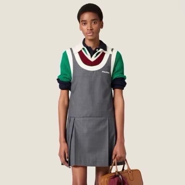 미우미우 여성 라운드 드레스 - Miumiu Womens Round Dress - miu7… - 1