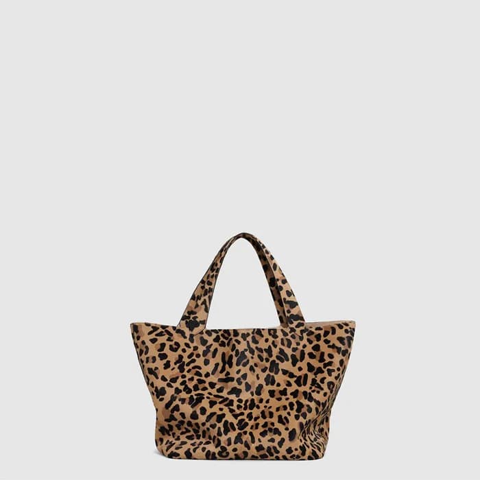 알라이아 여성 레오파드 헤어카프 소재 Le 카바스 백 - Alaia Womens Leopa… - 1
