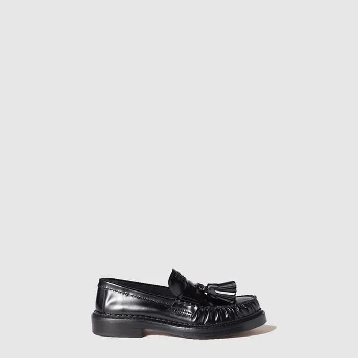 미우미우 여성 폴리시드 가죽 테슬 로퍼 - Miu Miu Womens Polished Le… - 1