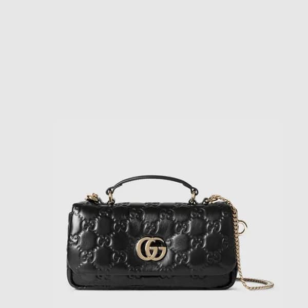 구찌 여성 GG 밀라노 미니 탑 핸들백 - Gucci Womens GG Milano Min… - 1