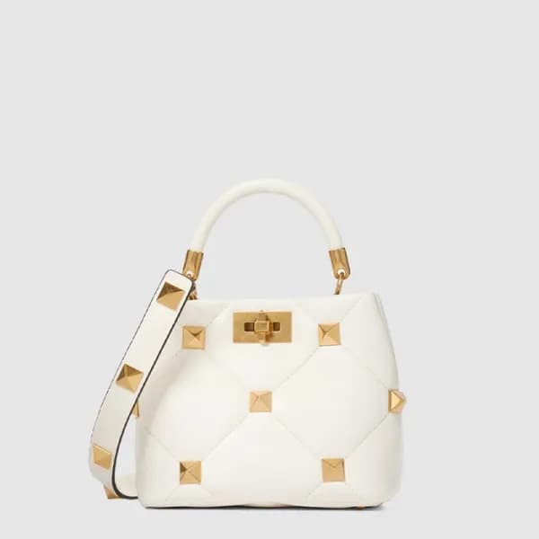 발렌티노 여성 로만 스터드 스몰 토트백 - Valentino Womens Roman Stu… - 1