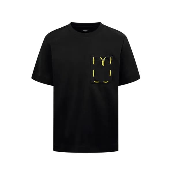 펜디 남성 라운드 반팔 티셔츠 - Fendi Mens Round Tshirt - fec14… - 1