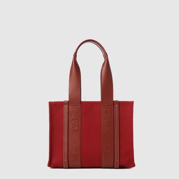 끌로에 여성 우디 토트 백 미듐 - Chloe Womens Woody Tote Bag Me… - 1