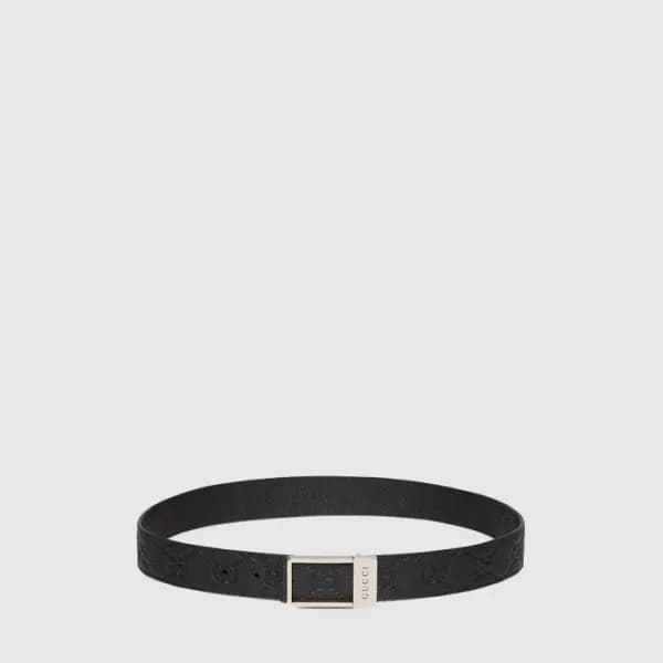 구찌 남성 렉탱글 버클 벨트 - Gucci Mens Rectangular Buckle Be… - 1