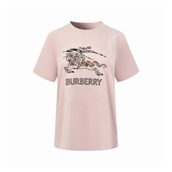 버버리 여성 반팔 티셔츠 - Burberry Womens Round Tshirt - buc… - 1