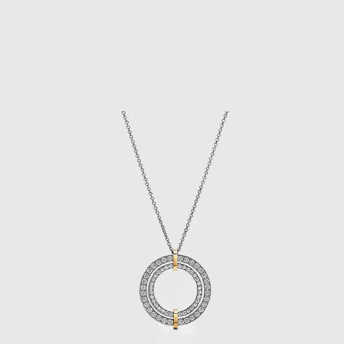 티파니 여성 서클 펜던트 라지 네크리스 - Tiffany & Co Womens Large Circle Pendant Necklace - acc9363x - 1