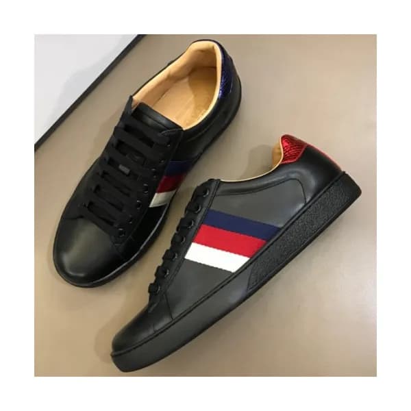 GUCCI 2018 MENS LEATHER SKEAKERS - 구찌 남성 레더 스니커즈 G… - 1
