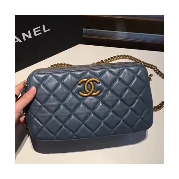 Chanel 2018 Leather Chain Cross Bag ,22/26/30CM - … - 1