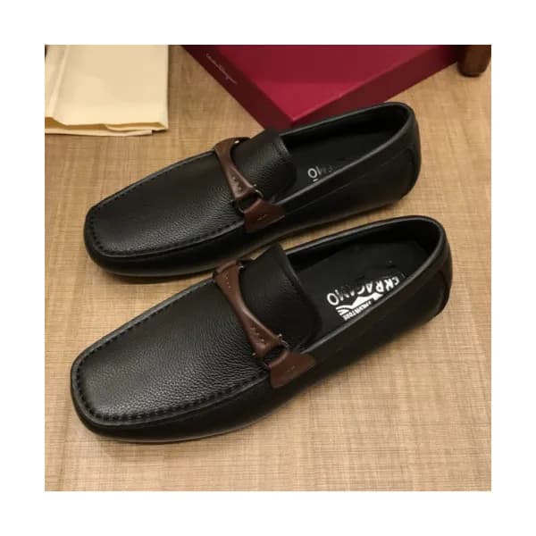 Ferragamo 2018 Mens U-tip Leather Loafer - 페레가모 남성… - 1