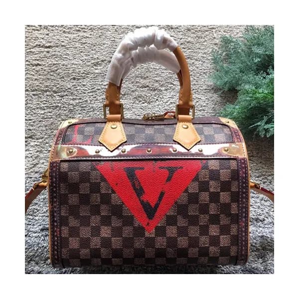 Louis Vuitton Speedy Tote Shoulder Cross Bag,25cm … - 1