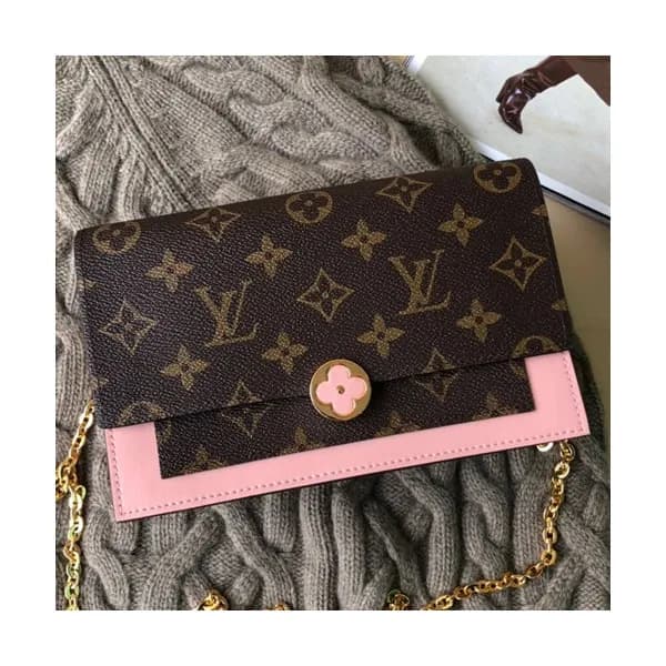 Louis Vuitton 2019 Flore Magnolia Chain Shoulder B… - 1