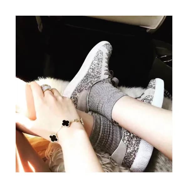 Golden goose 2019 Womens Super star Glitter Sneake… - 1