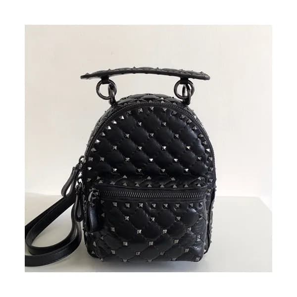 Valentino 2019 Leather Garavani Ruckstud Spike Min… - 1