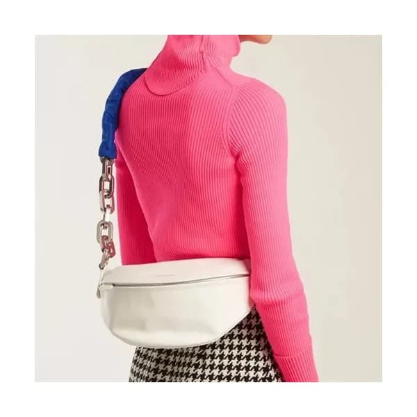 [심플한듯 센스있게 포인트]Balenciaga 2019 Leather Belt Bag ,… - 1