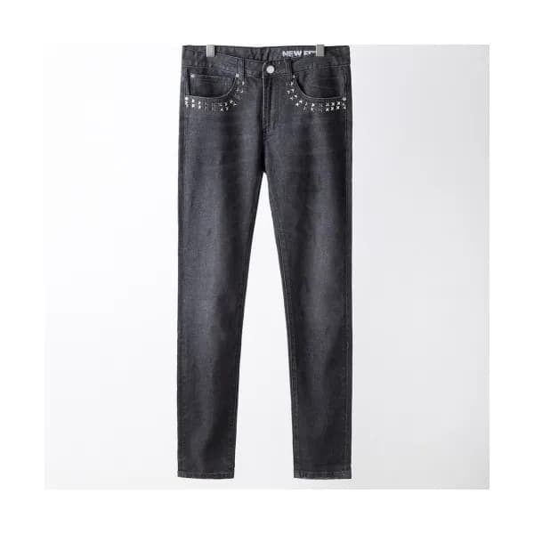 [클래식]Versace 2019 Mens Logo Slim Fit Denim Pants -… - 1