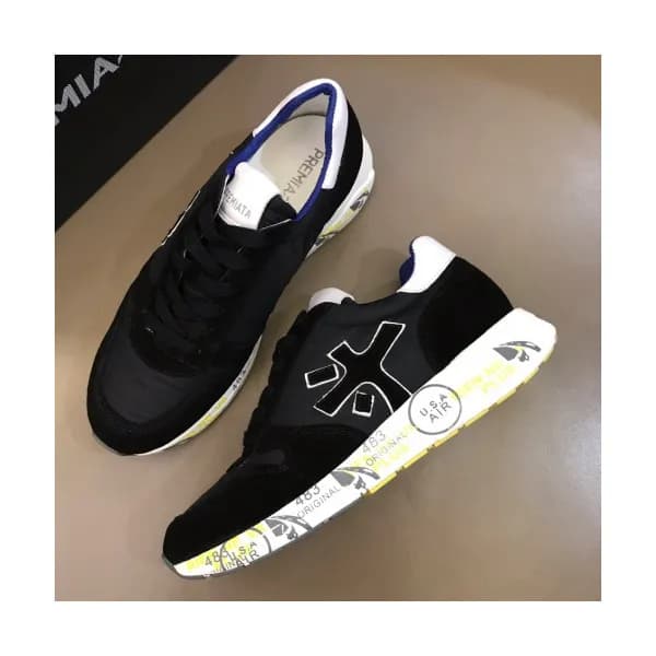 Premiata 2019 Mens Initial Logo Cajual Suede Sneak…