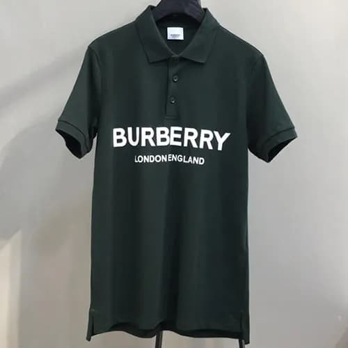 Burberry 2019 Mens Logo Polo Cotton Short Sleeved … - 1