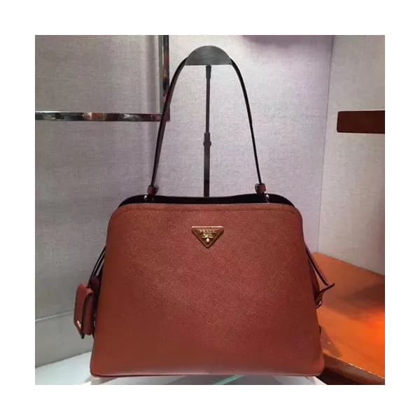 Prada 2019 Promenade Leather Tote Shoulder Bag,35.… - 1