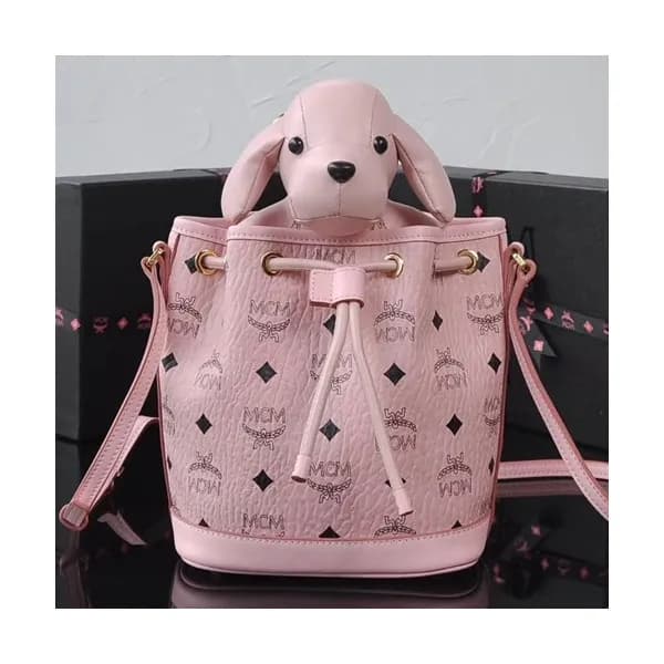 MCM 2019 Visetos Leather Shoulder Bag,17.5cm - 엠씨엠… - 1