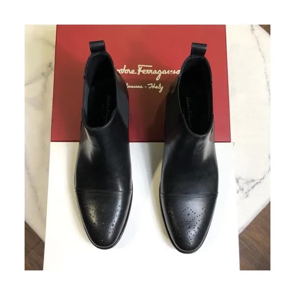Ferragamo 2019 Mens Leather Boots - 페라가모 2019 남성용 … - 1