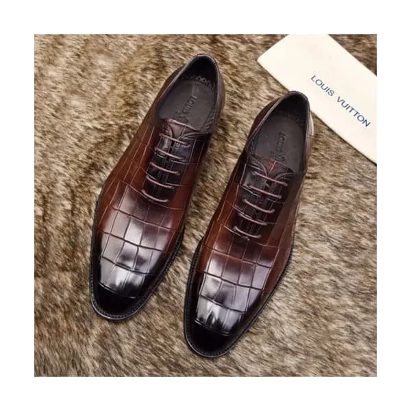 Louis vuitton 2019 Mens Leather Oxford Shoes - 루이비… - 1