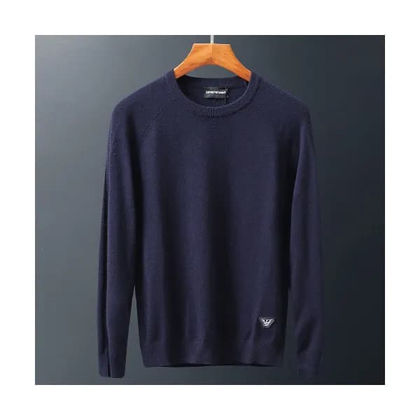 Armani 2019 Mens Patch Point Crew-neck Sweater - 알… - 1