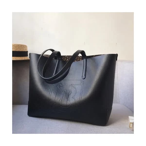 Burberry 2019 Leather TB Tote Shoulder Shopper Bag… - 1