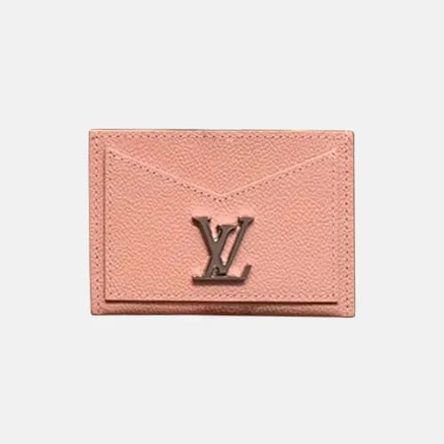 Louis Vuitton 2019 Lock Me Leather Card Purse M686… - 1