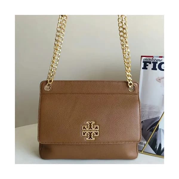 Tory Burch 2019 Leather Chain Shoulder Bag,27cm - … - 1