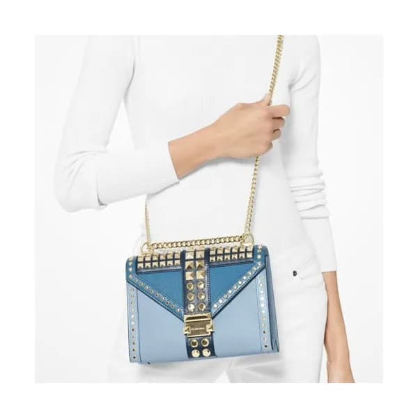 Michael Kors 2019 Leather Chain Shoulder Bag, 24CM… - 1