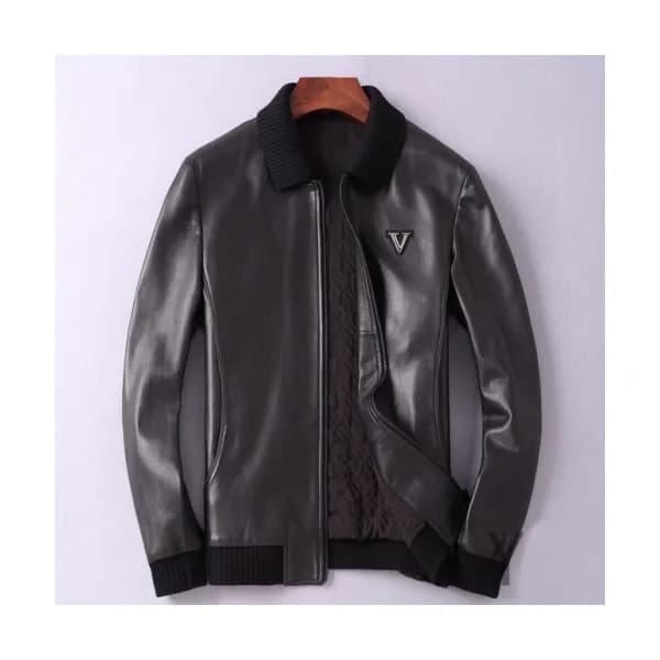 Louis vuitton 2019 Mens Logo Leather Jackets - 루이비… - 1