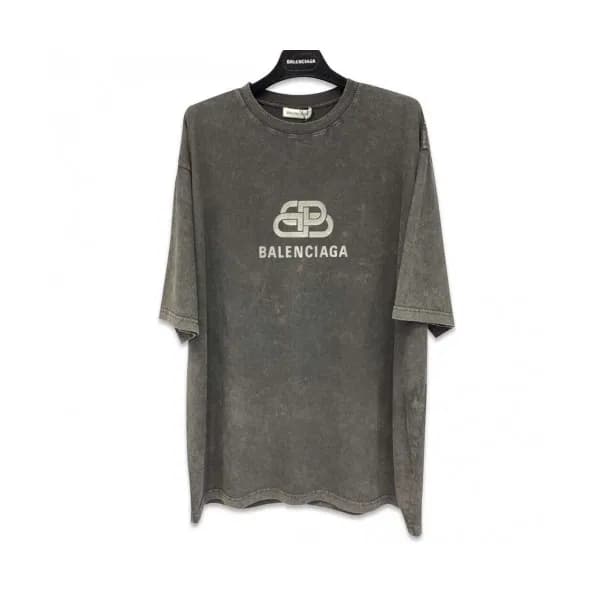 [발렌시아가]Balenciaga 2020 Mm/Wm Logo Cotton Short Sle… - 1