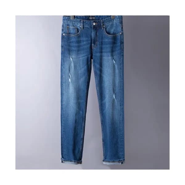 Tom Ford 2020 Mens Logo Classic Denim Jeans - 톰포드 … - 1