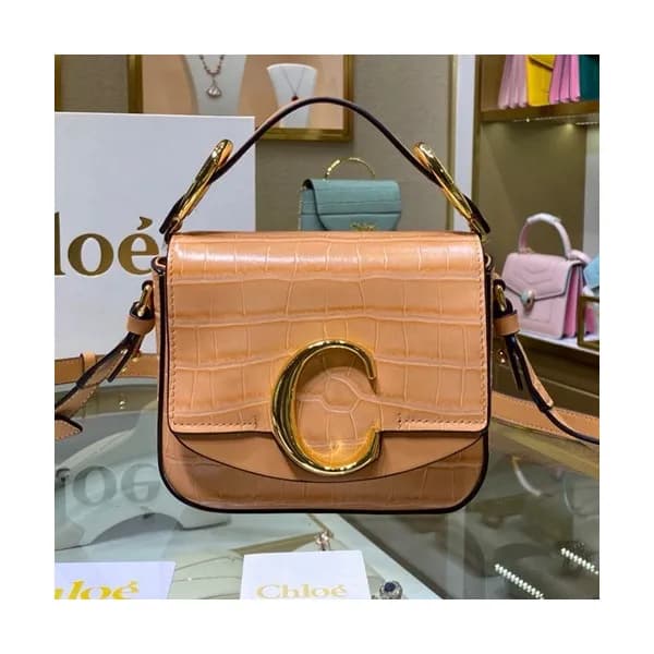 Chole 2020 C Leather Tote Shoulder Bag, 16.5cm - … - 1