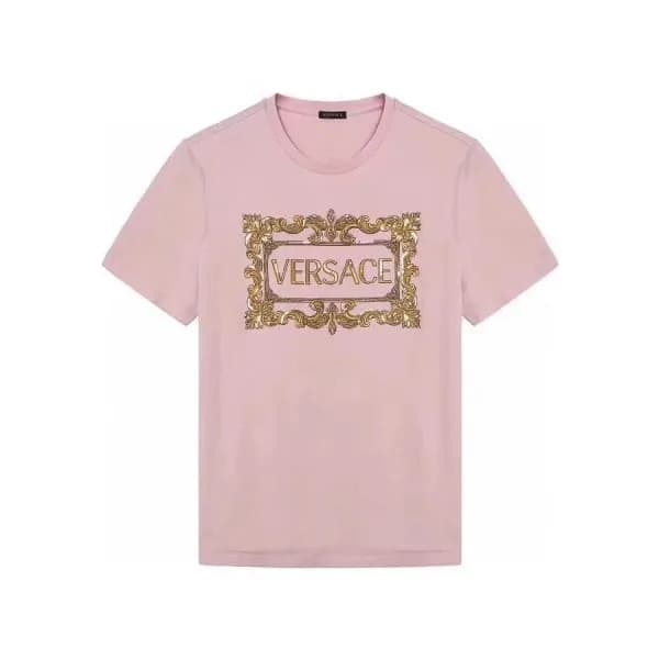 [베르사체]Versace 2020 Mens Logo Silket Short Sleeved … - 1