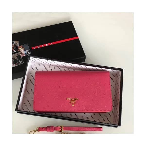 Prada 2020 Leather Chain Shoulder Cross Bag / Clut… - 1