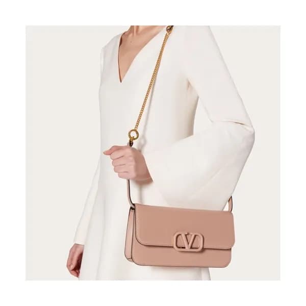 Valentino 2020 Garavani Vsling Leather Clutch Bag … - 1