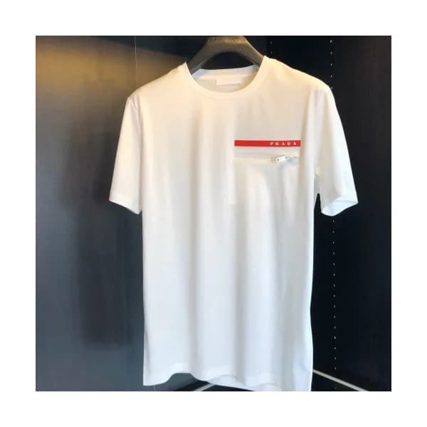 [프라다]Prada 2020 Mens Basic Logo Silket Short Sleev… - 1